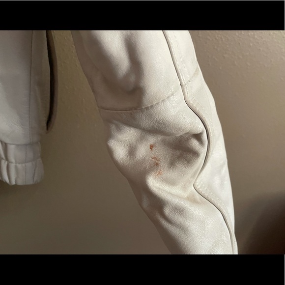 Rare House of Dereon Leather and Fur Bomber Jacket - Picture 5 of 6